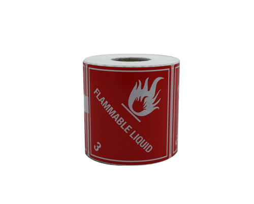 DG Label Flammable Liquid Class 3 500/Roll
