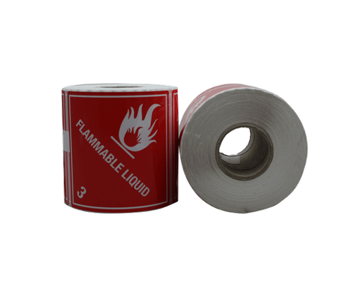 DG Label Flammable Liquid Class 3 500/Roll