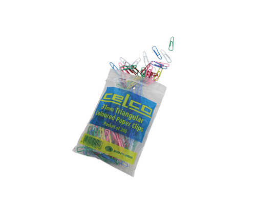 Paper Clip Coloured Large - 100/Pk