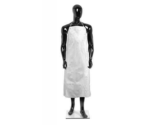 Lynnriver PVC Apron With XL Ties Not Att Wht 900x1220mm 25Pk