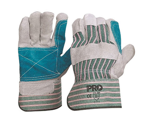 ProChoice Cotton/Leather Striped Gloves