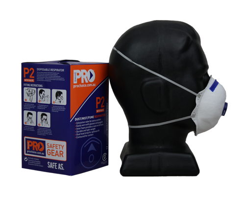 Prochoice P2 + Valve Dust, Mist & Fume Mask 12/Box 20box/Ctn