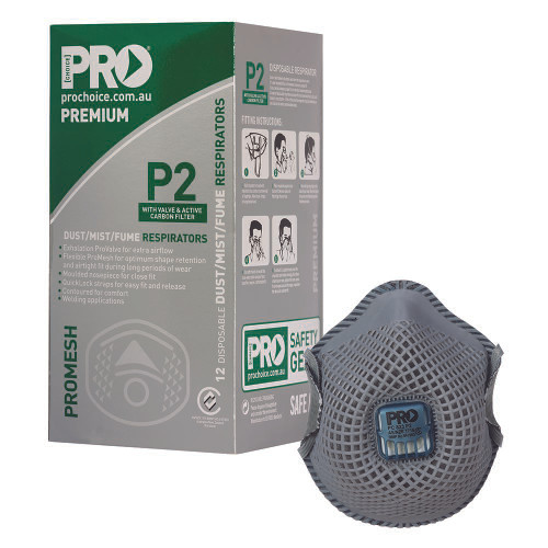 Prochoice P2 ProMesh + Valve+ Carbon Dust, Mist & Fume Mask