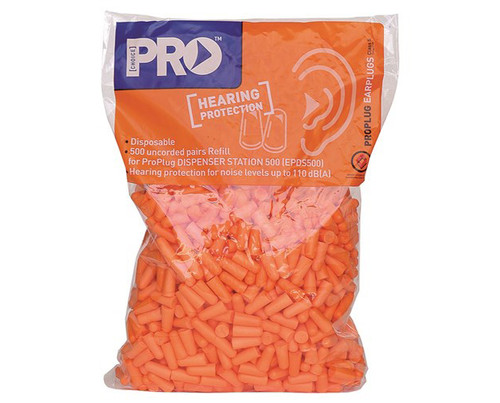 Probullet Earplug Refill Bag For Dispenser Uncorded