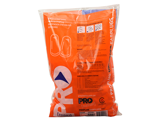 Probullet Earplug Refill Bag For Dispenser Uncorded