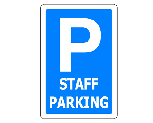 Sign ACM - Staff Parking - 300x450mm