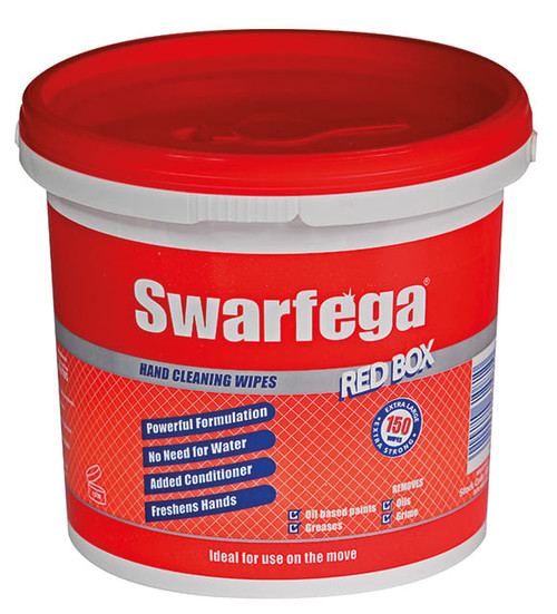 Swarfega Box Wipes - Red - 4/Ctn