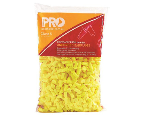 Probell Earplug Refill Bag For Dispenser Uncorded