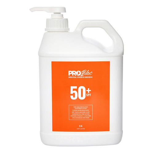 Probloc SPF50+ Sun Screen 2.5Ltr Pump Bottle 4/Ctn