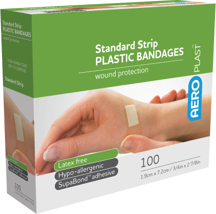 Protec Plastic Plaster Strips 72mmx19mm 100/Box