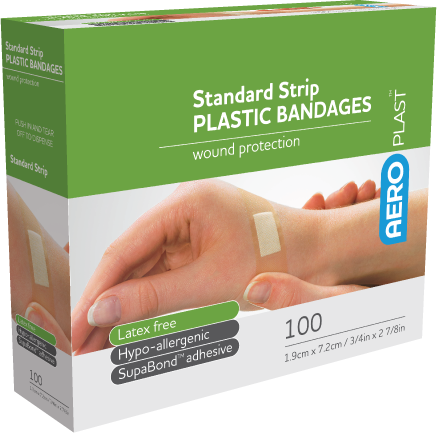 Protec Plastic Plaster Strips 72mmx19mm 100/Box