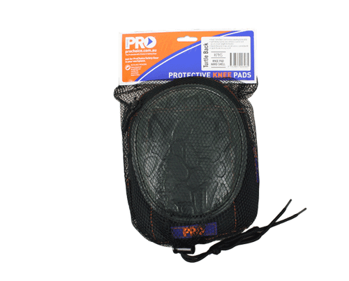 Turtle Back Knee Pads Hard Shell Black 20/Ctn