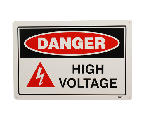 Sign ACM - Danger High Voltage - 450x300mm