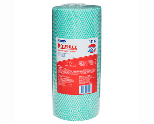 WYPALL® Colour Coded Wipers Green 106/Roll 6/Ctn