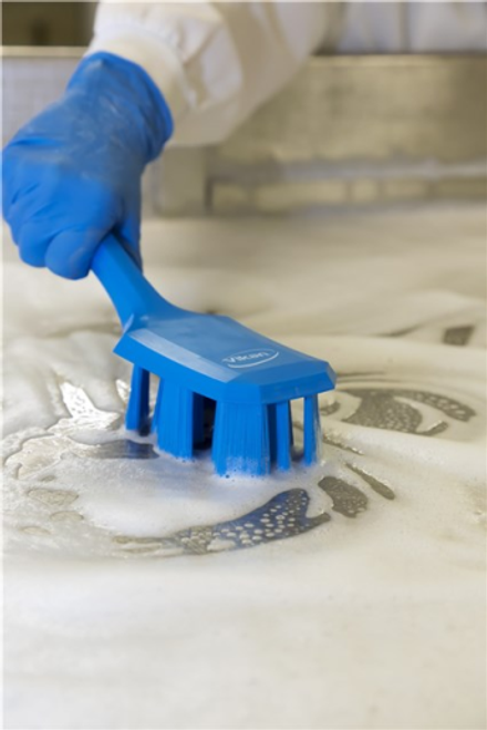 Vikan Hand Brush UST Short Handled Stiff Bristle