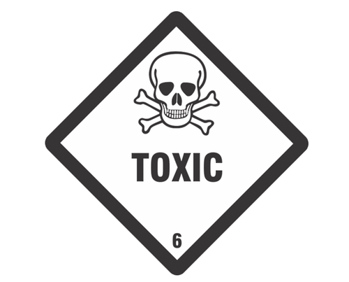 Label DG Class 6.1 Toxic 500/Roll