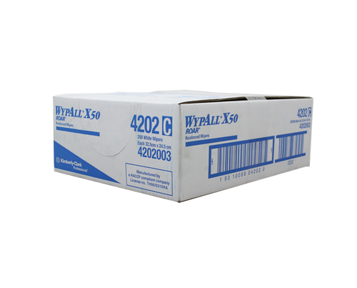 WYPALL® X50 Reinforced Single White Wipers