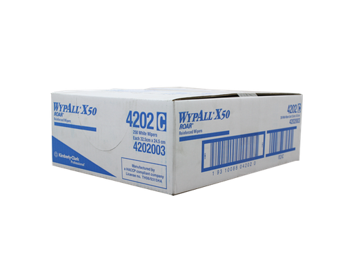 WYPALL® X50 Reinforced Single White Wipers