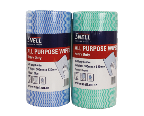 All Purpose Cleaning wipes - Roll - Blue - 30cmx45m - 6/Ctn