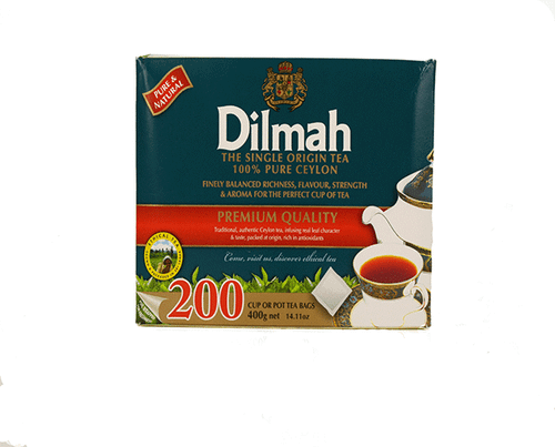 Dilmah Premium Black Tagless Tea Bags 200/Box 12/Ctn