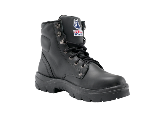 Steel Blue Argyle Lace Up Safety Boots