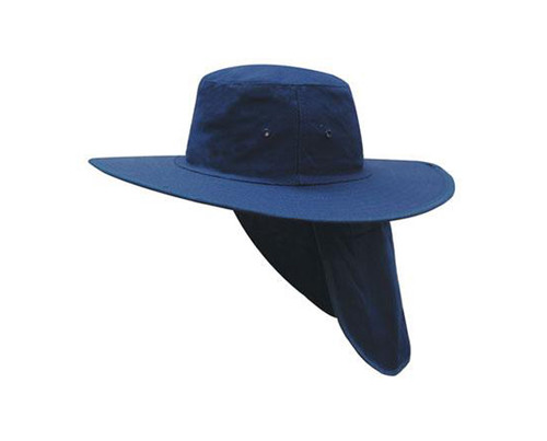 Canvas Sun Hat With Flap