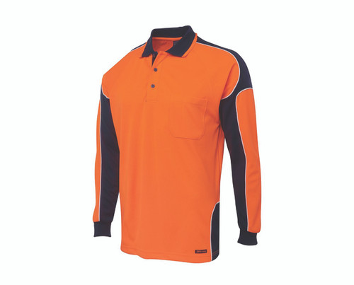 Polo Hi Vis Long Sleeve Arm Panel