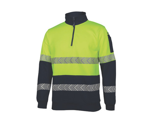 Polar Fleece  Hi Vis 1/2 Zip Segmented