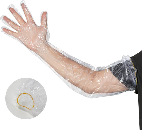 PE Vet Full Arm Glove Clear 83cm 2000/Ctn