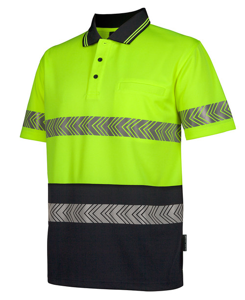 Polo  Hi Vis S/S Segmented Tape