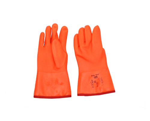 Ansell ActivArmr Hi Vis Polar PVC Grip Gloves