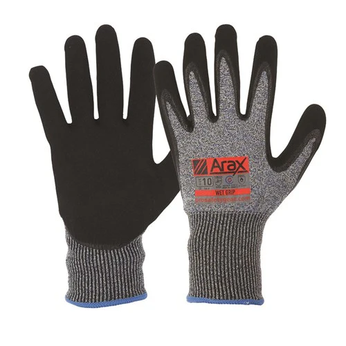 Arax Nitrile Sand Dip Cut D Gloves