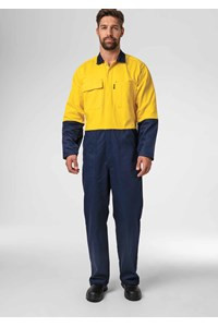 Overalls Cotton Zip Long Sleeve