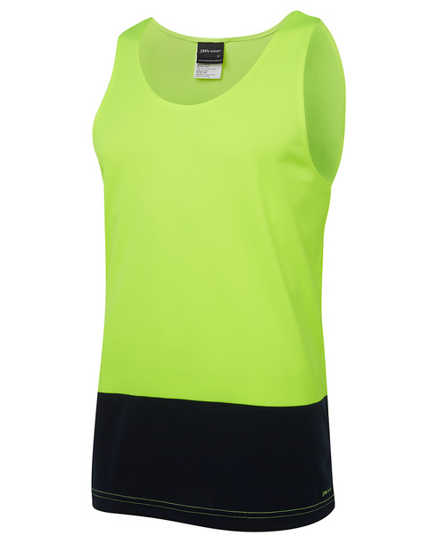 Singlet Hi Vis Traditional Polyester