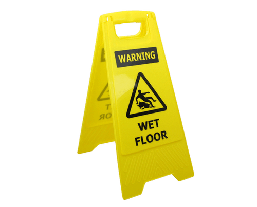 Warning Wet Floor - Yellow - 300X600