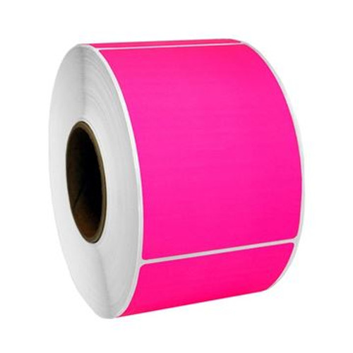 Label Printed Urgent Fluro Pink 100x60mm 500/Roll