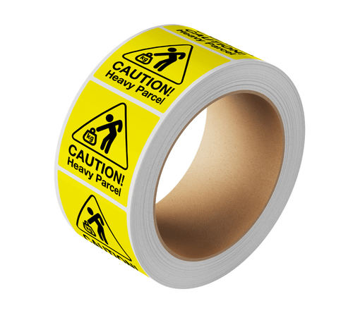 Label Printed Heavy Package Radiant Yellow 40x120mm 250/Roll