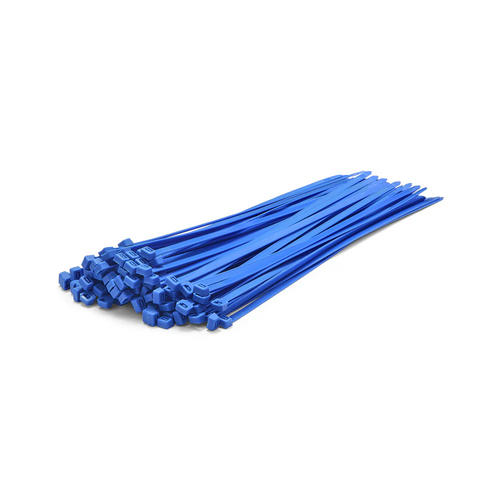 Cable Tie 100/Pk Blue - 200X3.6mm