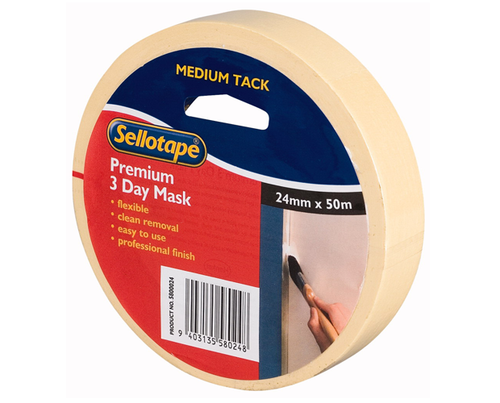 Crepe Masking Tape S264 12mmx50m 36/Ctn
