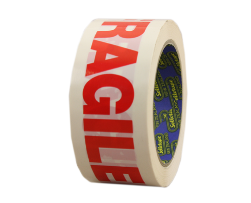 Sellotape Vinyl Fragile Tape Red/White 48mmx100m 36/Ctn