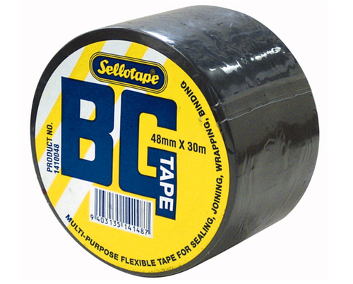 Sellotape 1410 BG Tape Black 48mmx30m 36/Ctn