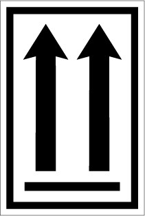 Label Arrow 2 Up White 210x147mm 250/Pk