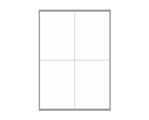 Label Laser 4 Per Sheet 100/Pk