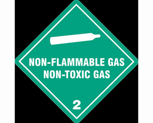 Label DG 2.2 Non Flammable Gas 500/Roll