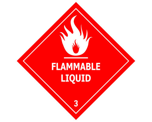 Sign ACM - Flammable Liquid - 295X295mm