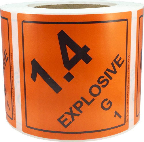Label DG Class 1.4 Explosives 500/Roll