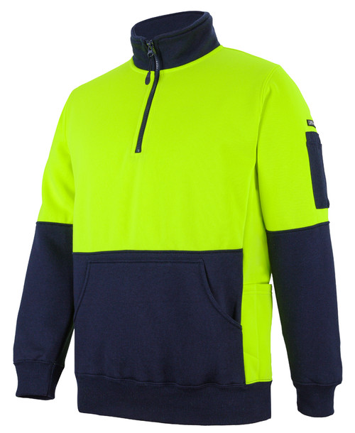 Hi Vis Fleece 330g 1/2 Zip