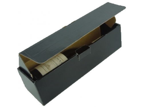 Carton Single Wine Bottle Black S20EW 90x90x25mm 250/Box