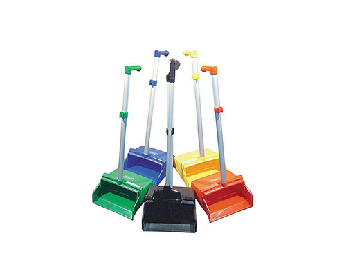 Lobby Dustpan and Broom Heavy Duty - Yellow