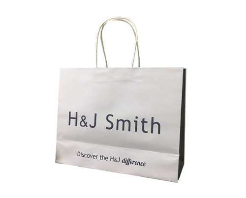 Paper Bag H&J Smith Sml 40TG - 320x250x120mm - 100/Ctn